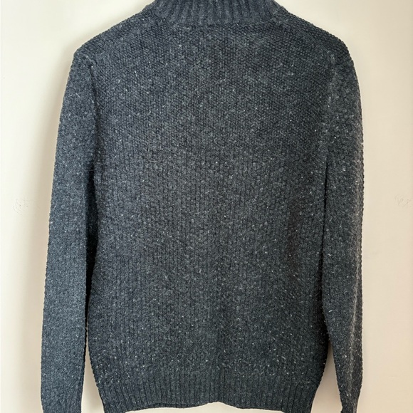 Lands' End Men's Dark Gray Knit Sweater - Picture 5 of 7